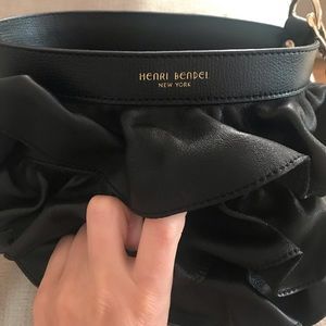 Henri Bendel Ruffle Straw Bag